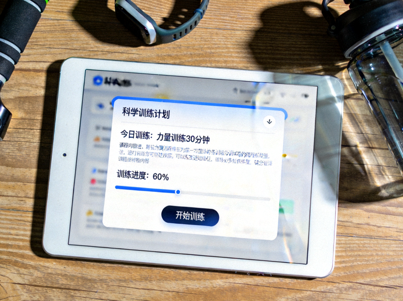 科学训练计划备用图片 - 平板电脑显示健身应用